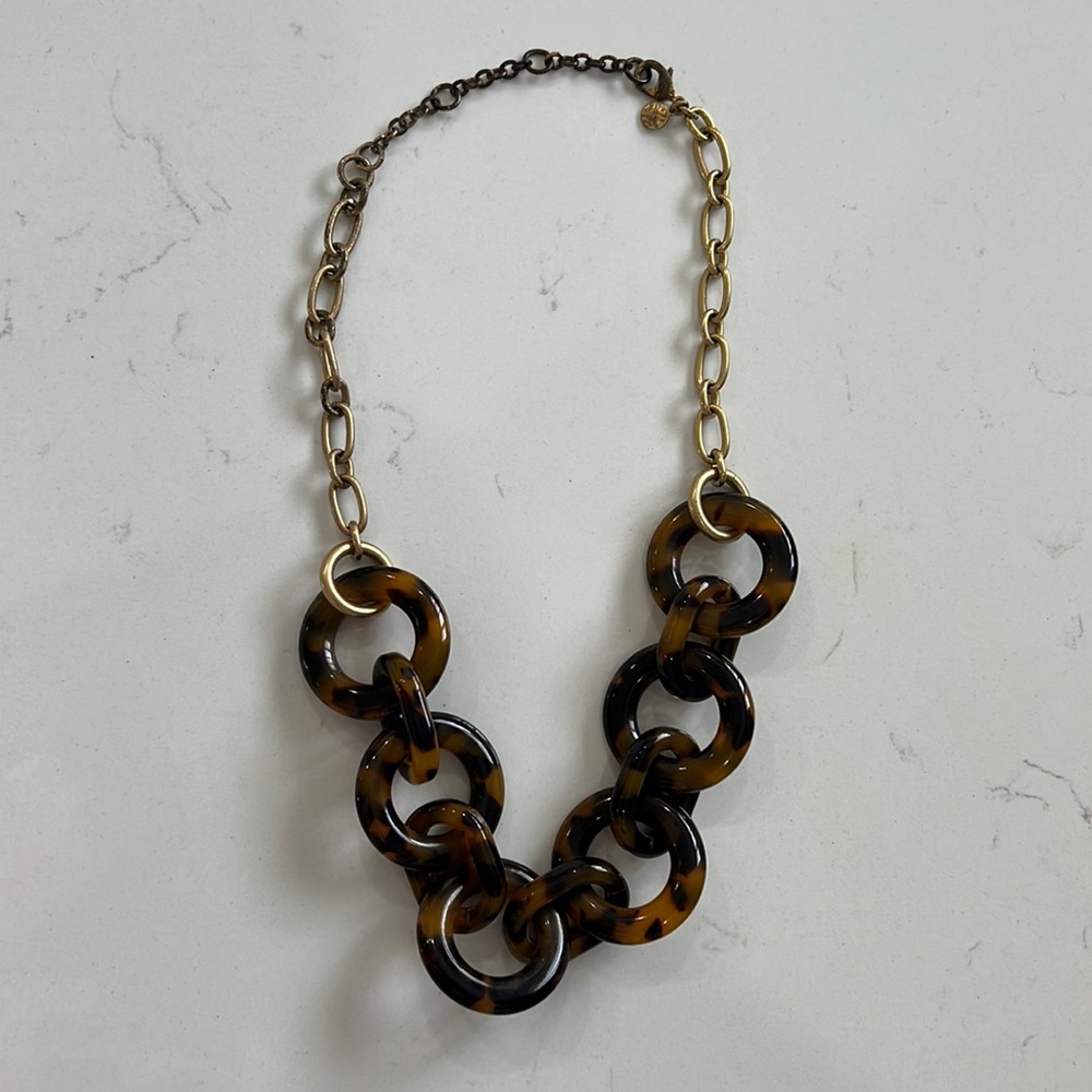 J. Crew Tortoise Shell Statement Necklace